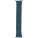 Correa Apple Braided Solo Loop verde lago para Apple Watch 44mm-49mm, talla 10, con trenzado suave y elástico.