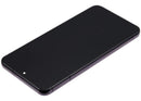 Pantalla OLED negra para Samsung Galaxy S22 5G Phantom Black, con marco y display para reparación de screen rota.