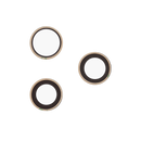 Lente de camara trasera solo vidrio con adhesivo iPhone 17 Pro / 17 Pro Max (3 piece set) (Real Sapphire) (Premium)