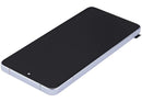 Pantalla OLED azul refurbished con marco para Xiaomi Poco F7 Pro / Redmi K80, ideal para reparación de display.