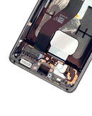 Pantalla OLED con marco para Samsung Galaxy S21 Ultra 5G (Usada OEM Grado A) (Negro Fantasma)
