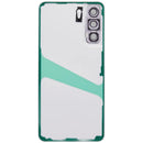 Tapa trasera de cristal lavanda para Samsung Galaxy S21 FE 5G con lente de cámara, pieza de repuesto.