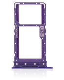 Bandeja para doble tarjeta SIM para Motorola Moto G9 Power (XT2091 / 2020) (Violeta Electrico)