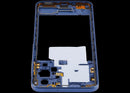 Marco medio azul para Samsung Galaxy A17 5G (SM-A176B), repuesto de chasis para reparación.