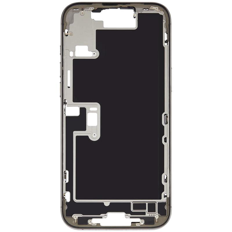 Reparación de carcasa intermedia con botones de encendido y volumen para iPhone 16 Pro Max en Guatemala.