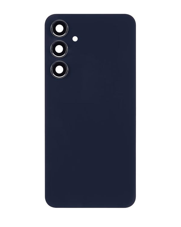 La tapa trasera con lente de cámara Samsung Galaxy A55 5G (A556 / 2024) (sin logo) en color azul marino usada está disponible para reparaciones en Guatemala.
