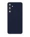 La tapa trasera con lente de cámara Samsung Galaxy A55 5G (A556 / 2024) (sin logo) en color azul marino usada está disponible para reparaciones en Guatemala.