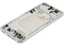 Pantalla OLED blanca refurbished para Xiaomi 13, con marco, ideal para reparación de display roto.