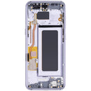 Pantalla OLED Samsung Galaxy S8 Orchid Gray con marco, repuesto para reparación G950.