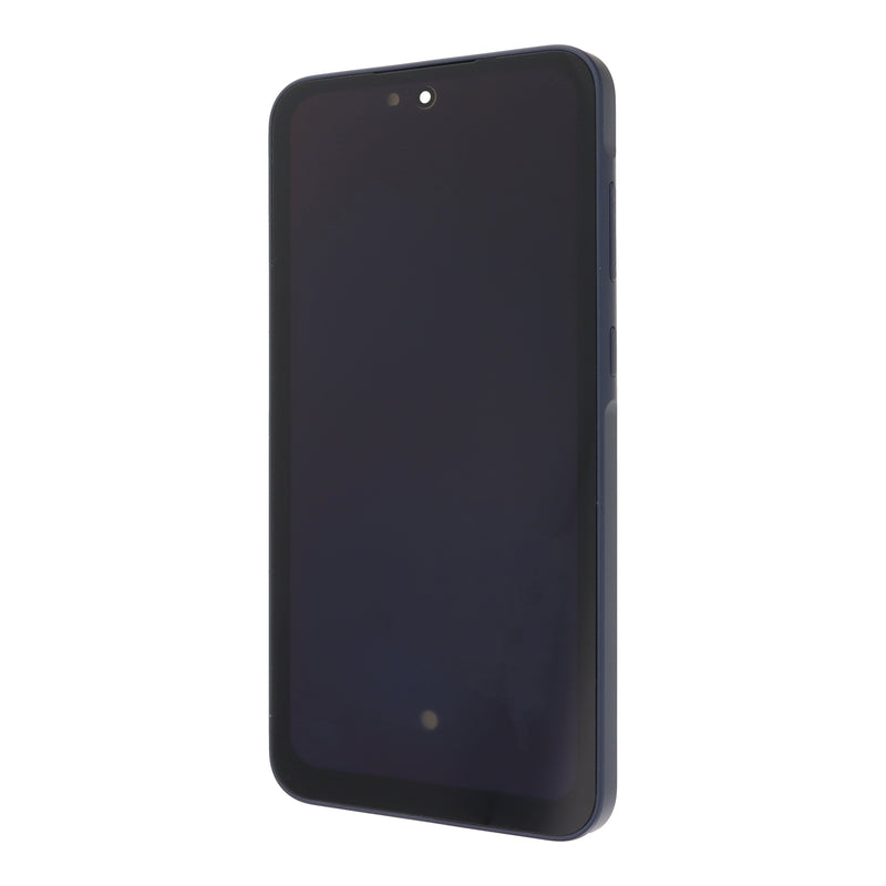 Reparación de pantalla genérica de tamaño pequeño con marco para Samsung Galaxy A35 OLED Ice Blue en Guatemala.