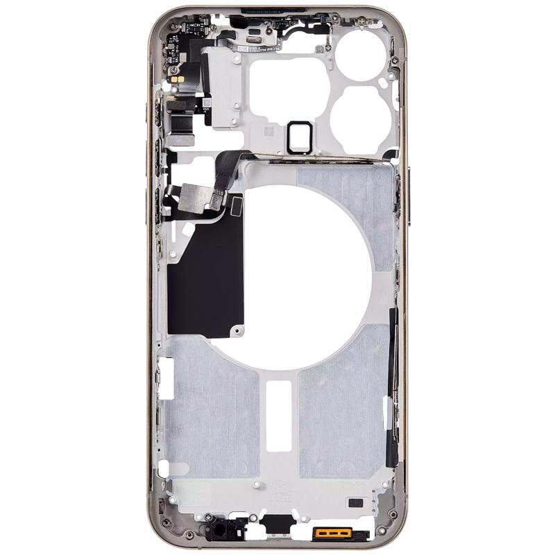 Reparación del marco medio para iPhone 15 Pro Max en Guatemala con garantía y disponibilidad en preorden.