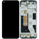 Pantalla LCD y digitalizador original OEM para Oppo A53 2020 con marco, ideal para reparación de pantalla rota.