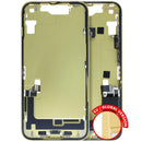 Housing central amarillo para iPhone 14 con puerto de carga A2649, A2881, A2883, A2884, OEM, Grado B.