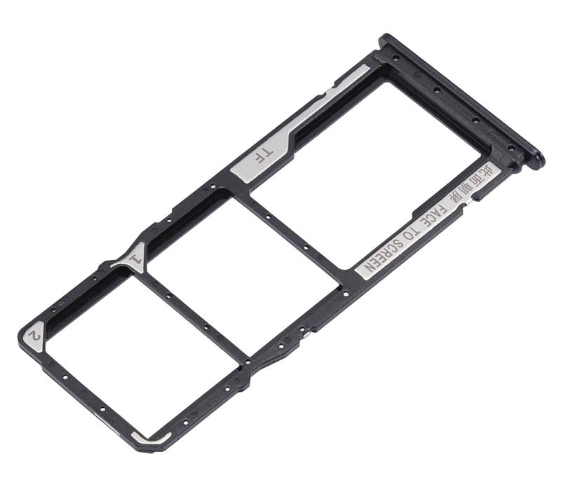 Bandeja para doble tarjeta SIM para Xiaomi Redmi 9C / 9A (Negro)