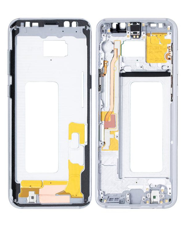 Marco medio para Samsung Galaxy S8 Plus con pequeñas piezas (Plata Artica)