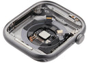 Chasis de aluminio Space Gray para Apple Watch Series 11 de 46mm, pieza de repuesto usada con tapa trasera.
