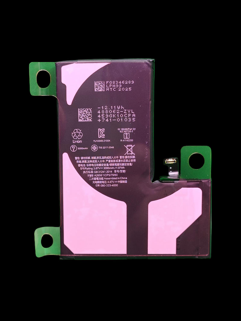 Mayorista de baterías SIN MENSAJE V2 para iPhone 13 Pro en Guatemala, conecta y reconoce como original automáticamente.