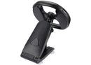Volante de carreras ergonómico negro para Nintendo Switch 2 Joy-Con, con base antideslizante para una experiencia inmersiva.