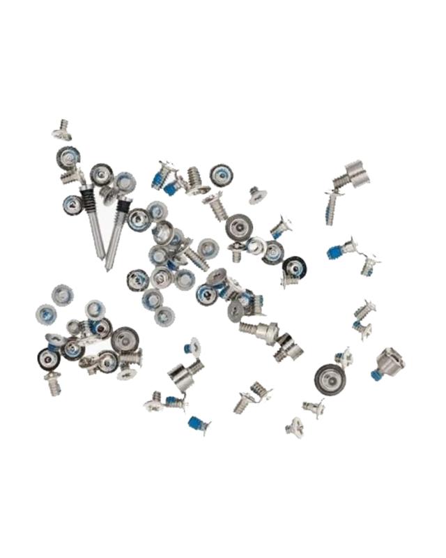 Set completo de tornillos de repuesto compatible con iPhone 13 Mini en Guatemala, ideal para reparaciones y mantenimiento de tu dispositivo Apple.