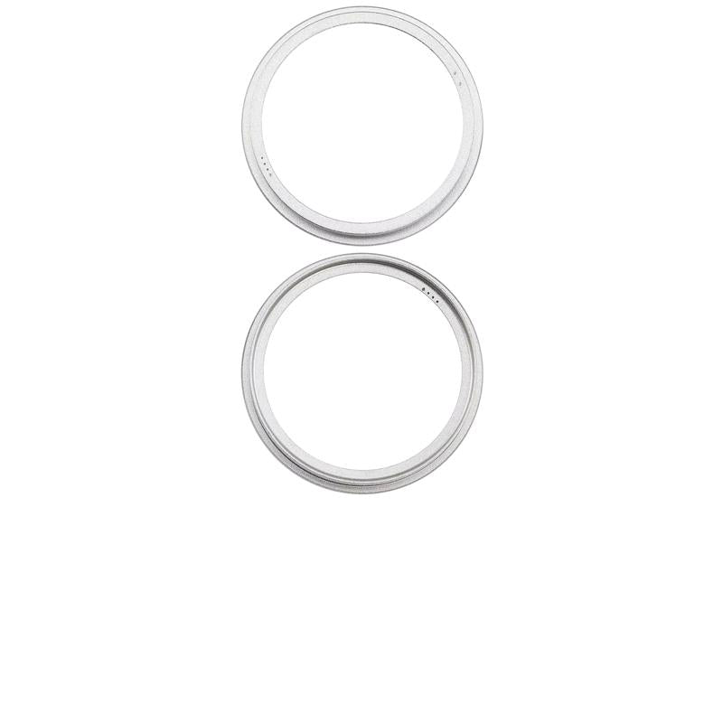 Compra online el conjunto de 2 piezas del anillo bisel de cámara trasera blanco para iPhone 16 / 16 Plus en Guatemala.