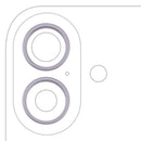 Anillo de bisel de cámara trasera iPhone 17 color lavanda, repuesto para Apple, pieza de garantía.