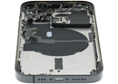 Tapa trasera usada iPhone 14 Pro Space Black, con pequeñas partes, para reparación de móvil Apple A2659.
