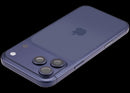 Tapa trasera azul profundo usada para iPhone 17 Pro Max A3295 con puerto de carga USB-C.