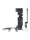 Botón de inicio con puerto de carga plateado para iPhone 8 (A1863, A1905, A1906, A1907), repuesto para reparación.