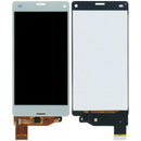 Pantalla LCD blanca original Sony Xperia Z3 Compact (D5803) sin marco, ideal para reparación de pantalla rota.