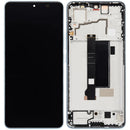Pantalla AMOLED refurbished verde oliva para Xiaomi Redmi Note 13 Pro 5G con marco, lista para reparación.