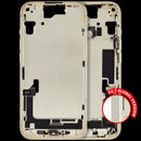 Chasis medio amarillo iPhone 15 A2846, A3089, A3090, A3092 con puerto de carga y piezas pequeñas, OEM usado.