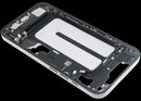Chasis medio iPhone 16e (US Version) negro usado con puerto de carga y piezas pequeñas para reparación.