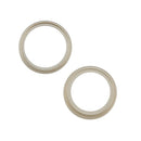 Aros de cámara trasera amarillos para iPhone 15 y 15 Plus, paquete de 10 piezas de repuesto.
