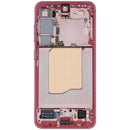 Pantalla LCD y digitalizador rojo coral con marco para Samsung Galaxy S25 5G, repuesto de display.