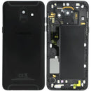 Tapa trasera original negra Samsung Galaxy A6 (A600 / 2018) para reparación de móvil.