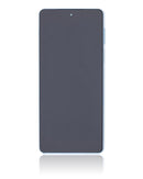 Pantalla LCD con marco para Motorola Edge 20 Pro Iridescent Cloud, repuesto refurbished para reparación.