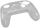 Funda protectora transparente para Control Pro Nintendo Switch 2, mostrando su diseño ergonómico y material resistente.