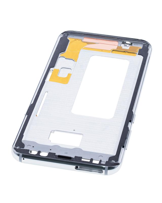 Marco medio para Samsung Galaxy S8 Plus con pequeñas piezas (Plata Artica)