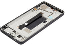 Pantalla LCD negra refurbished para Xiaomi Poco X6 5G con marco, lista para instalación y reparación.