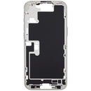 Chasis blanco titanio para iPhone 16 Pro Max, con botones de encendido y volumen. Repuesto A3084.