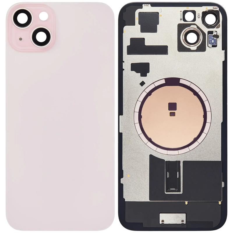 Encuentra tapa trasera original con MagSafe Magnet, NFC y Flashlight flex para iPhone 15 Plus en Guatemala.