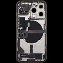 Tapa trasera usada iPhone 13 Pro graphite con puerto de carga, modelo A2483, repuesto original.