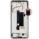 Pantalla AMOLED refurbished verde oliva para Xiaomi Redmi Note 13 Pro 5G con marco, lista para reparación.