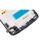 Pantalla LCD refurbished negra para Motorola Moto G6 Plus (XT1926), ideal para reparación de display roto.