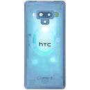 Tapa trasera original HTC U12 Plus azul translúcido, repuesto para reparación de back cover de cristal.