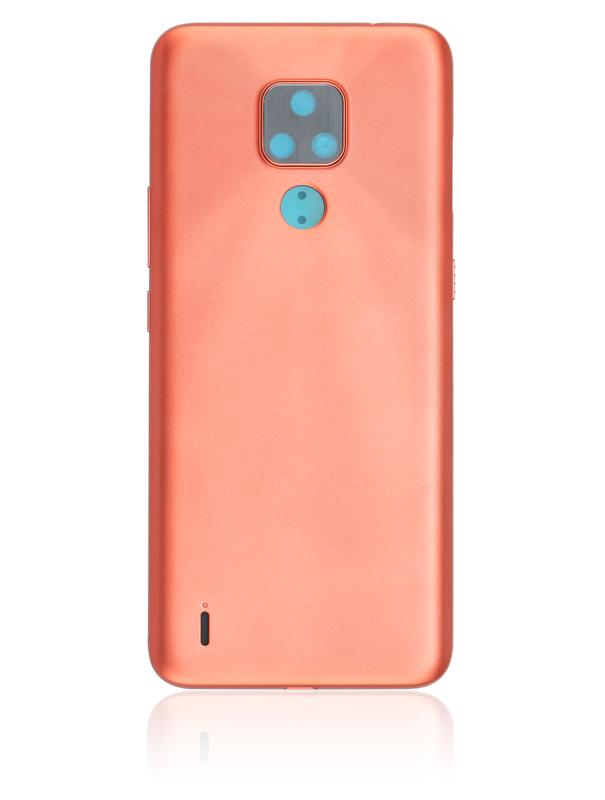 Tapa trasera original para Motorola Moto E7 (XT2095 / 2020) en Guatemala, repuesto disponible en tiendas de reparaciones de celulares y mayoristas de partes de teléfonos.