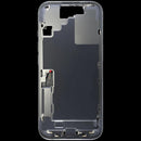 Tapa trasera original negra para iPhone 17 con batería integrada, ideal para reparación y repuesto.