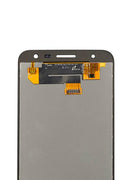 Pantalla LCD dorada refurbished para Samsung Galaxy J5 Prime (G570), repuesto para reparación de display.