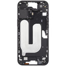 Chasis de marco medio negro para iPhone 16 Plus con botones de encendido y volumen, versión US (A3082, A3289).