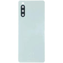 Tapa trasera de cristal blanca original Sony Xperia 10 III (XQ-BT52), repuesto A102SO, SO-52B, SOG04.